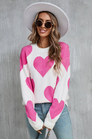 Love At First Knit Heart Sweater