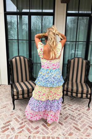 PREORDER: Floral Rainbow Swim Set