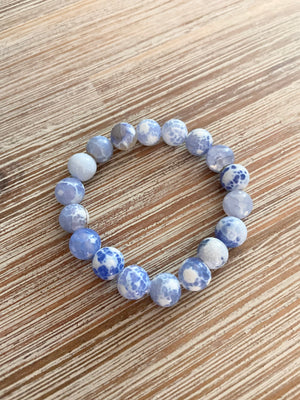 Celestial Veil Agate Bracelet