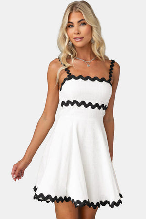 State Of Bliss Contrast Trim Dress