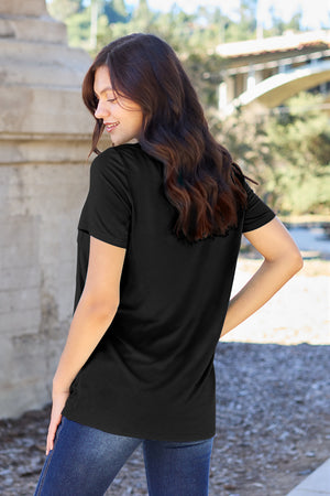 Bamboo V-Neck Short Sleeve Tee