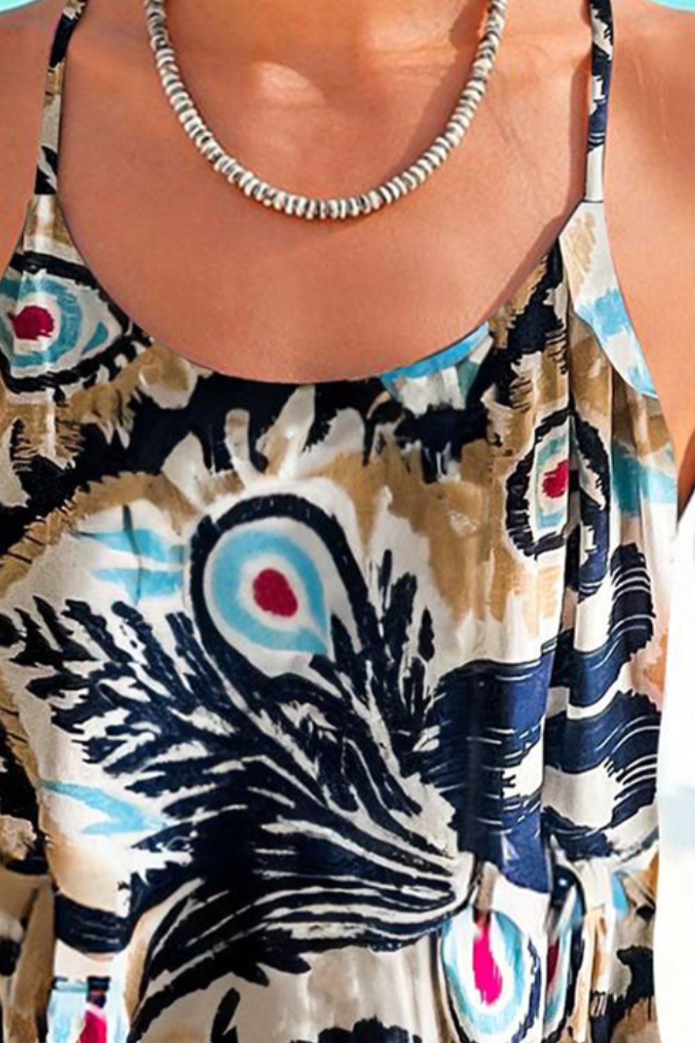 All The Better Printed Scoop Neck Cami