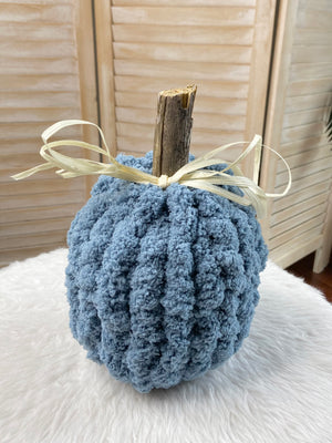 Autumn Harvest Knit Pumpkin-blue