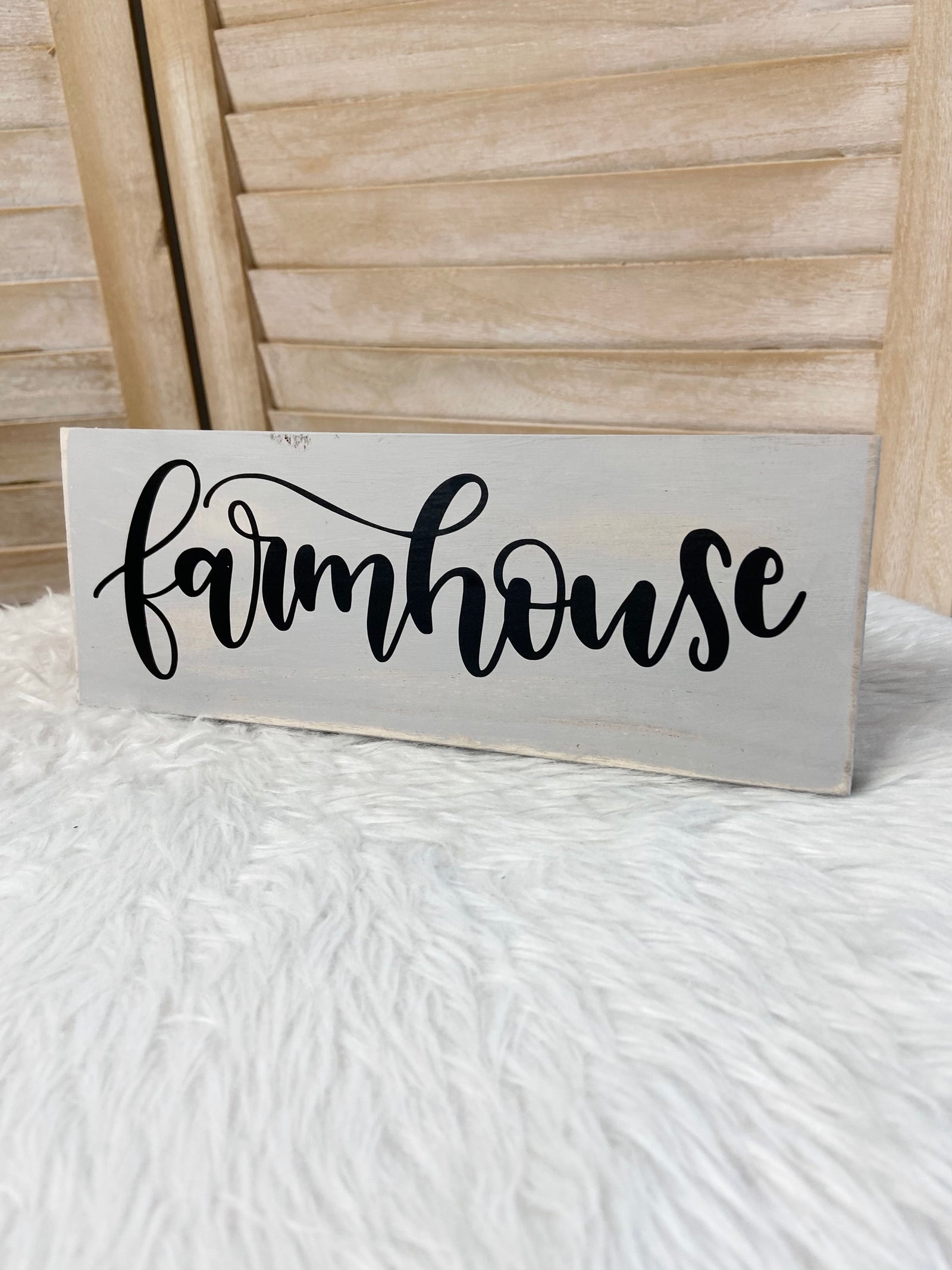 Farmhouse Charm Wood Sign