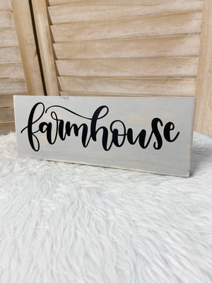 Farmhouse Charm Wood Sign
