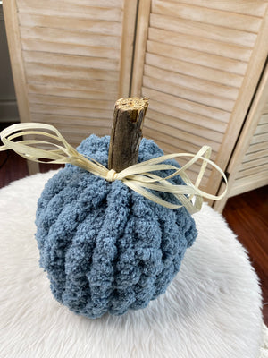 Autumn Harvest Knit Pumpkin-blue