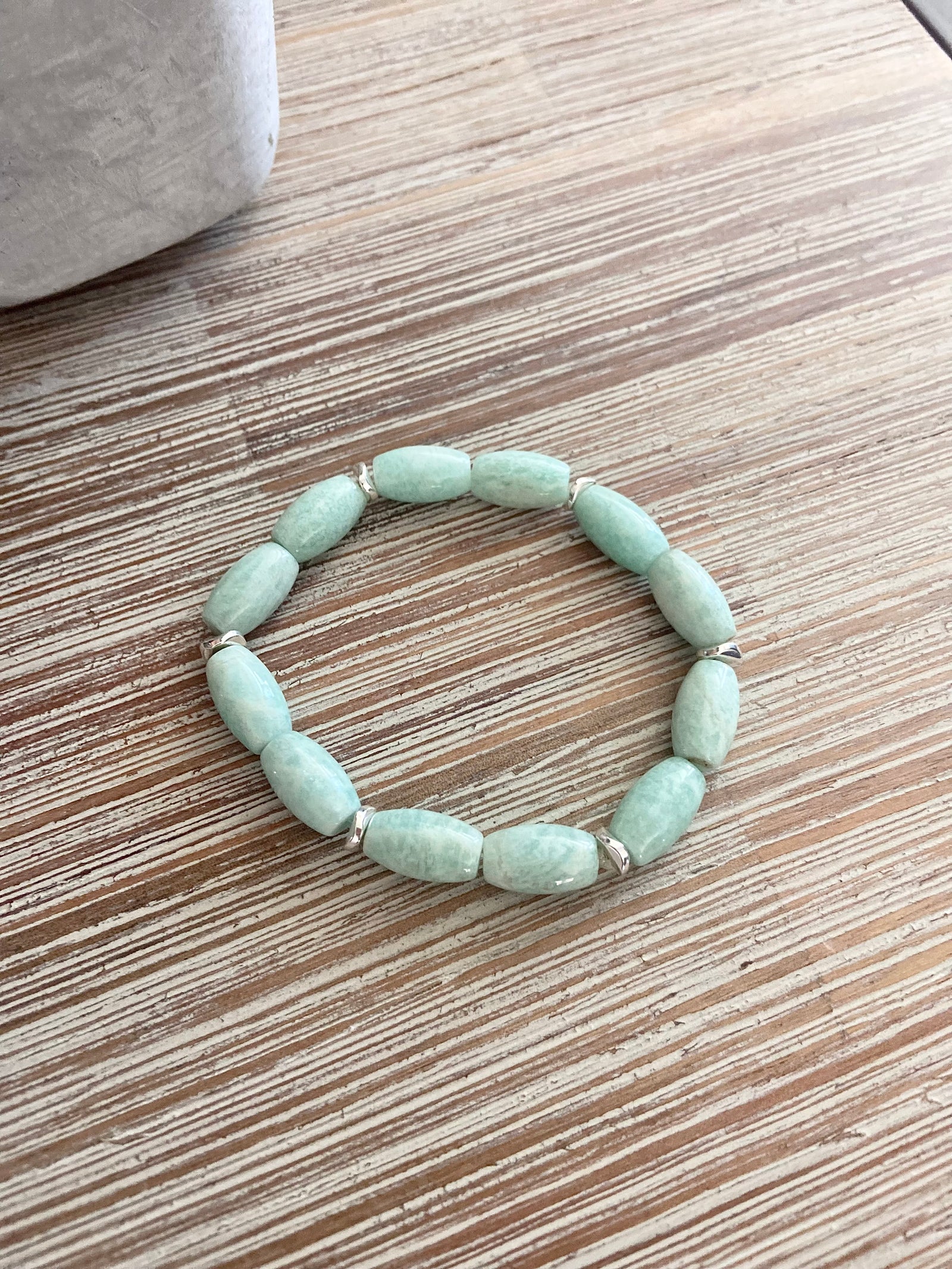 Calming Amazonite Bead Bracelet