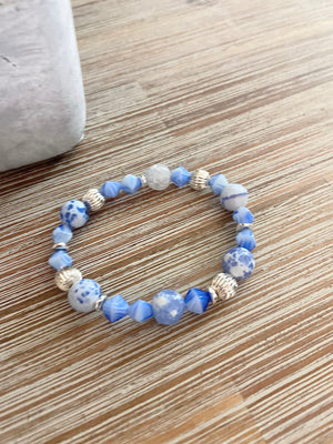 Blue Mirage Agate Bracelet