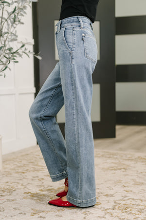 Carrie High Waist Wide Leg Jeans