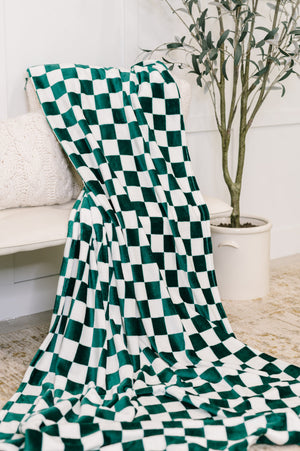 Emerald City Checkered Blanket
