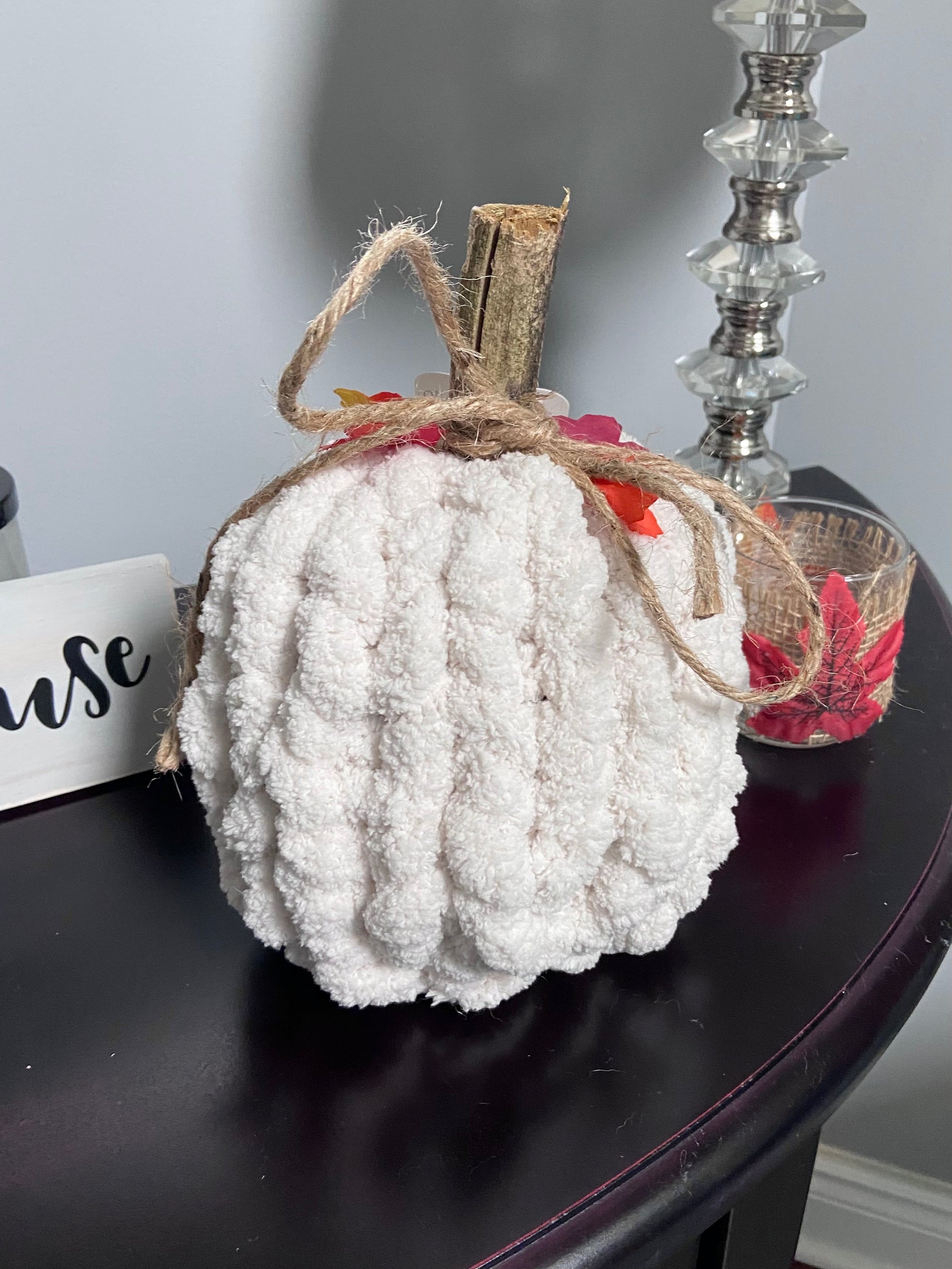 Autumn Harvest Knit Pumpkin-ivory