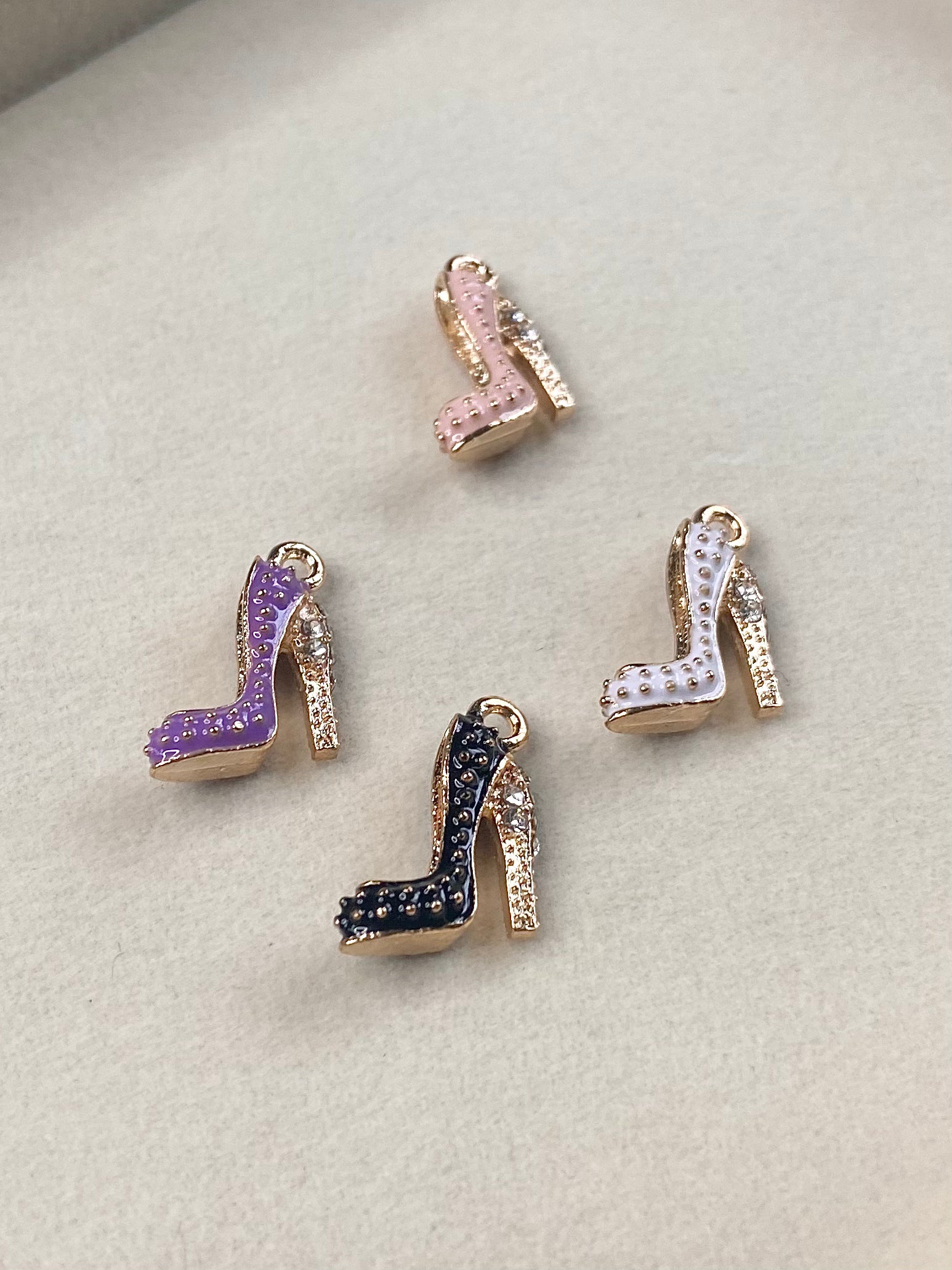 Crystal Studded High Heel Charm