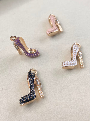 Crystal Studded High Heel Charm