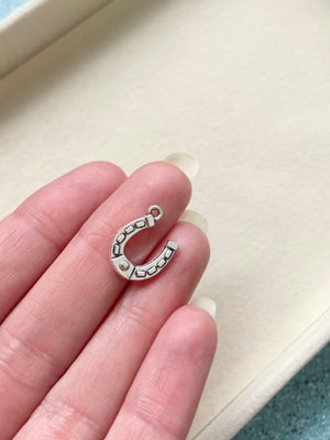 Silver Horseshoe Charm