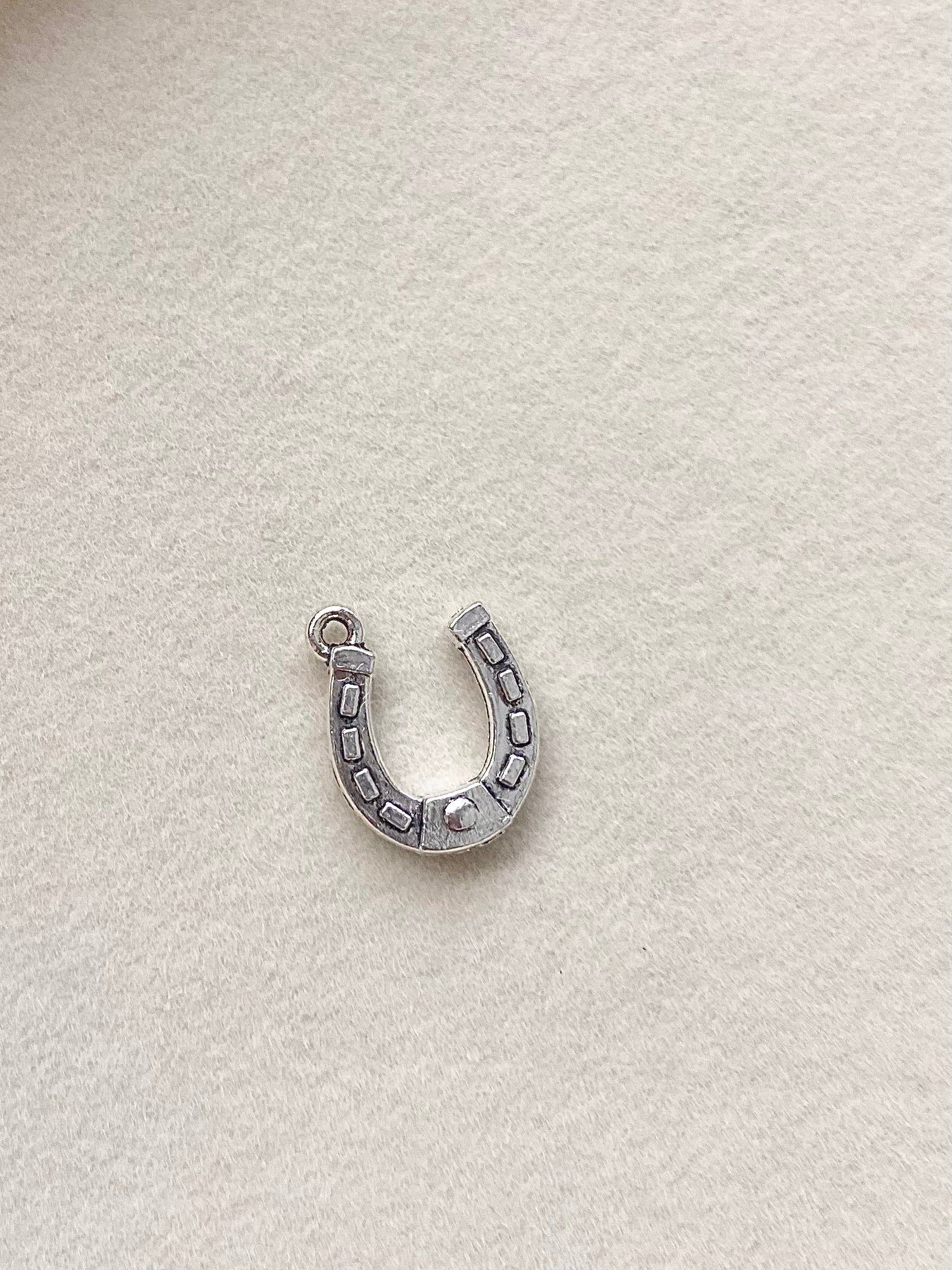 Silver Horseshoe Charm