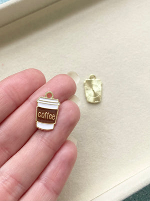 Enamel Coffee Cup Charm