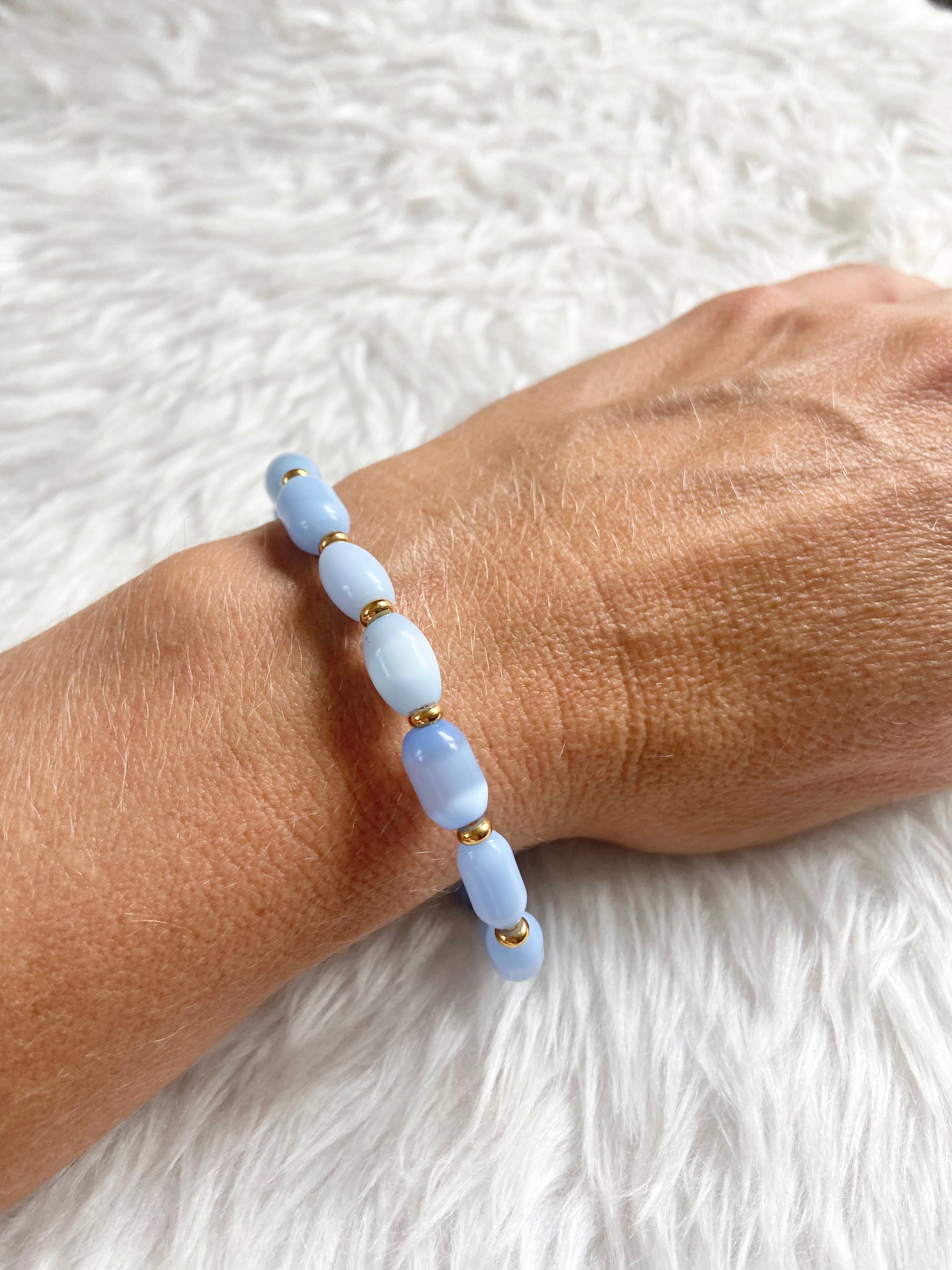 Shimmering Sky Bead Bracelet