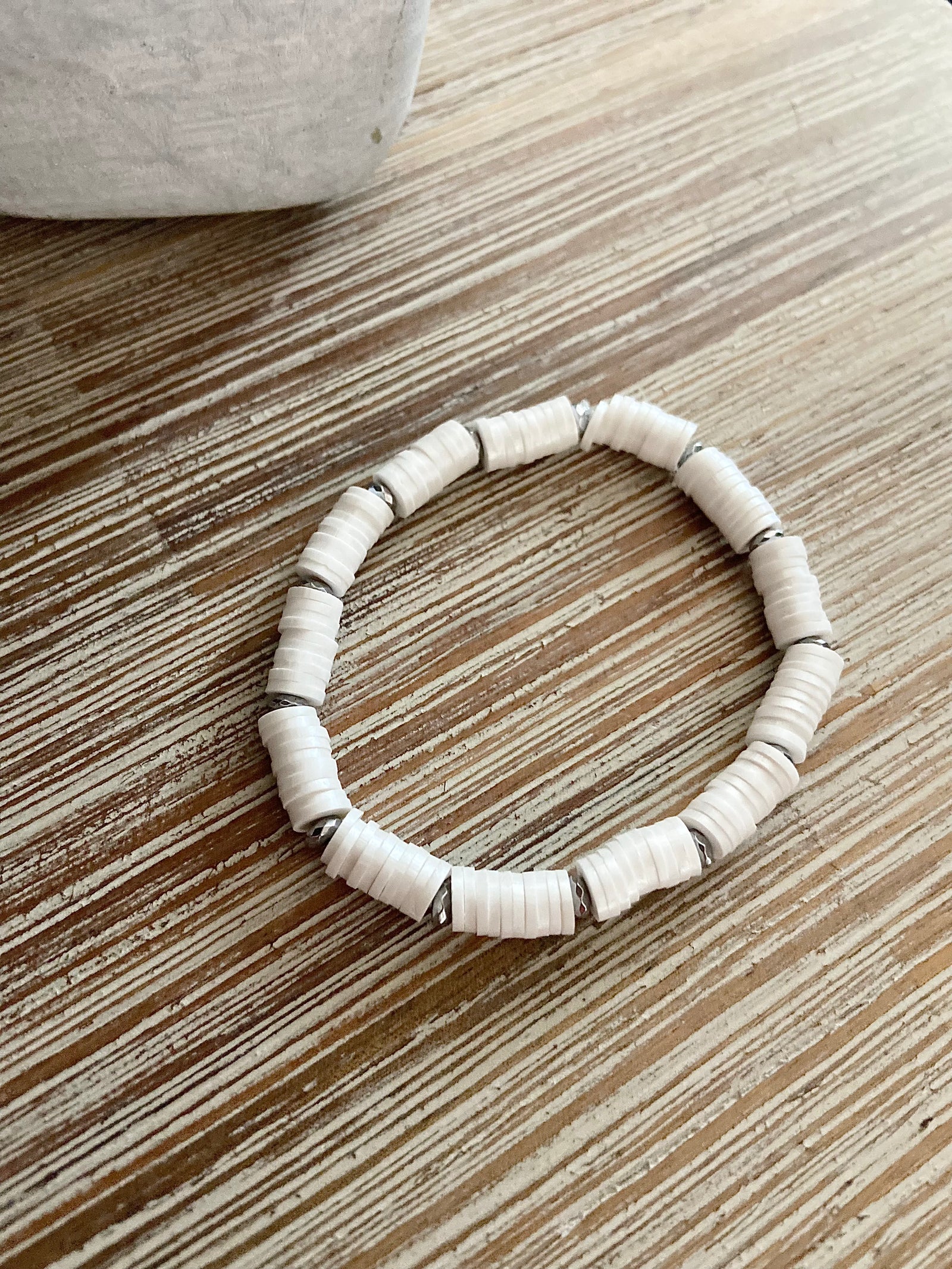 Moonlight Glow Heishi Bracelet