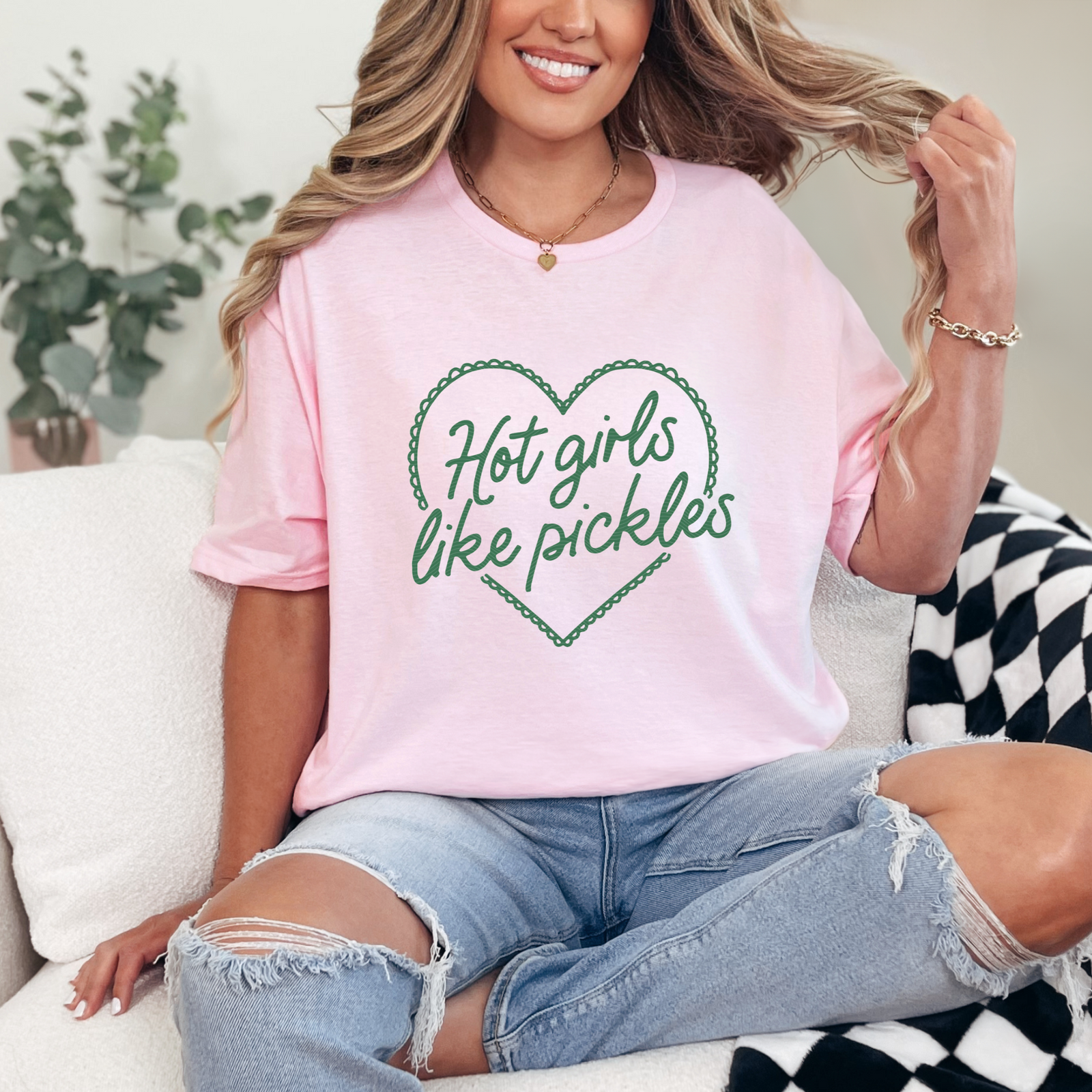 Hot Girls Like Pickles Graphic Tee and Sweatshirt