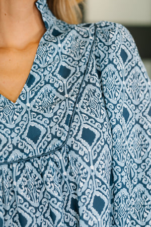 I Gave You My Heart Floral Blouse