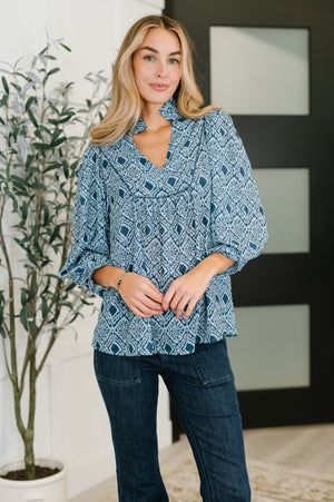 I Gave You My Heart Floral Blouse