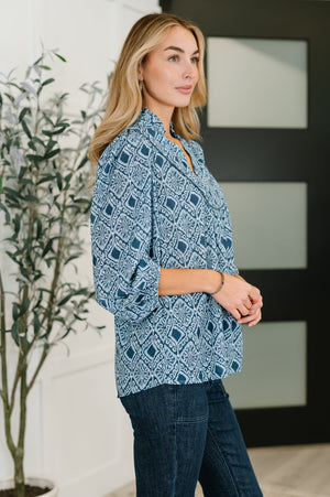 I Gave You My Heart Floral Blouse