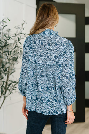 I Gave You My Heart Floral Blouse