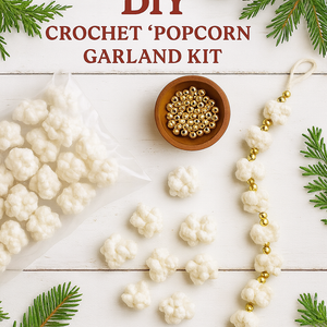 Crochet “Popcorn” Garland Kit