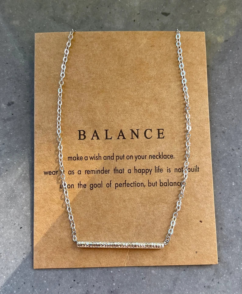 Silver Balance Necklace