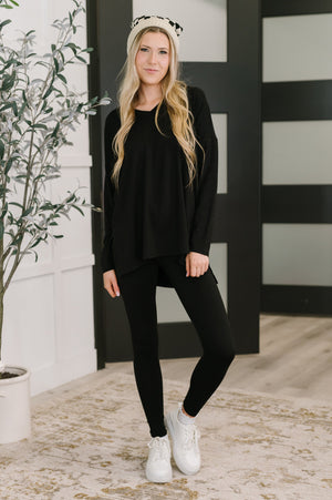 Next to Nothing Top and Bottom Set in Black