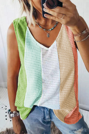 There For You Waffle Knit Tank Top