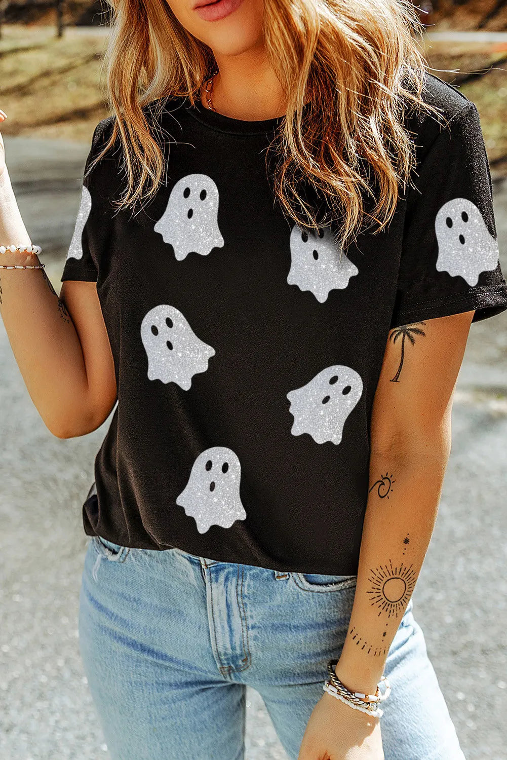 Glitter Ghost Tee