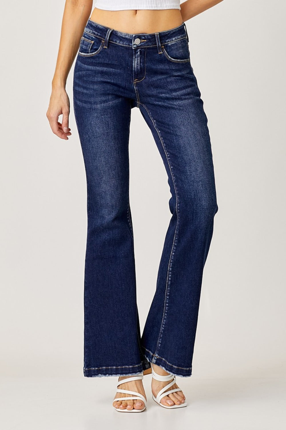 RISEN  Low Rise Flare Jeans