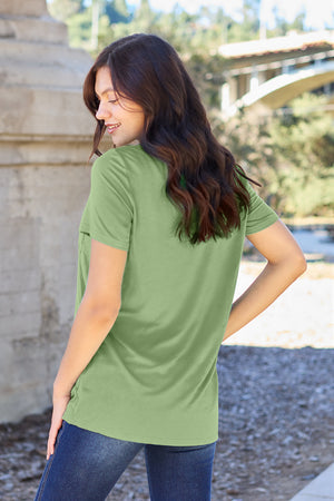 Bamboo V-Neck Short Sleeve Tee