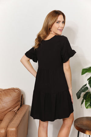 Up To Chance Tiered Dress