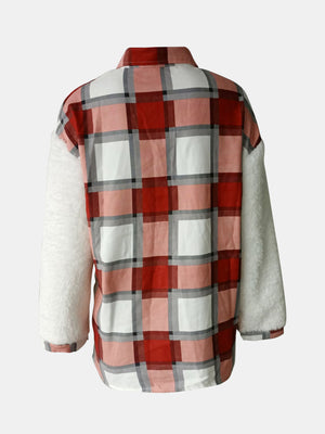 Fuzzy Flannel Delight Button Up Shacket