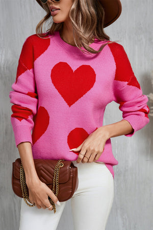 Love At First Knit Heart Sweater