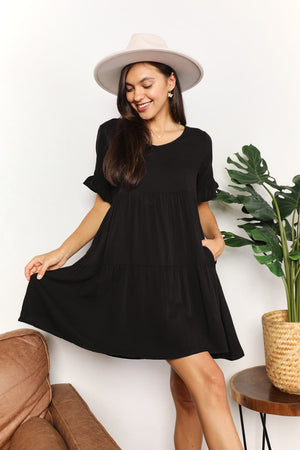 Up To Chance Tiered Dress