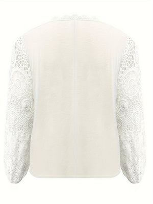 Layers Of Love Lace Detail V-Neck Top