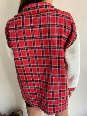 Fuzzy Flannel Delight Button Up Shacket