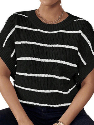 Sights To See Short Sleeve Knit Top