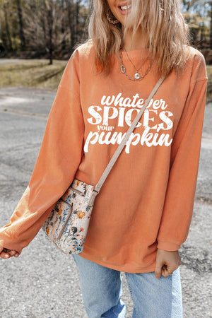 Whatever Spices Your Pumpkin Oversize Sweatshirt