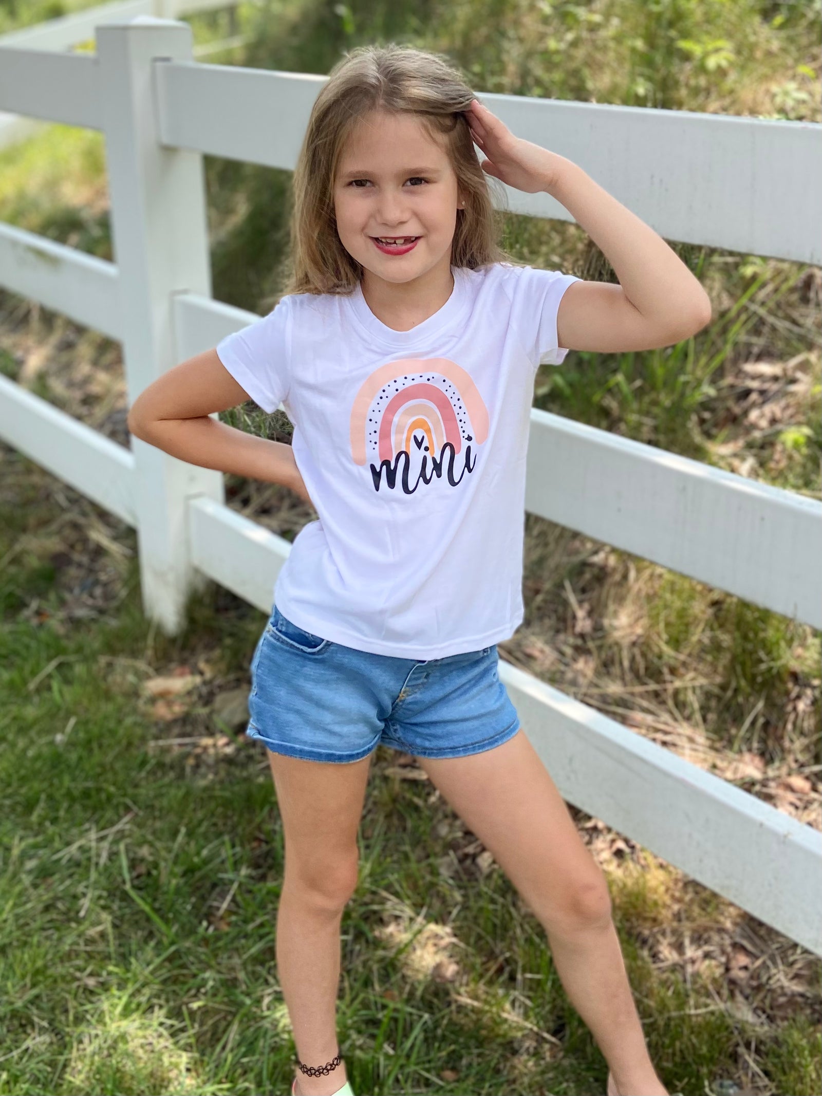 Mini Boho Rainbow Graphic Tee