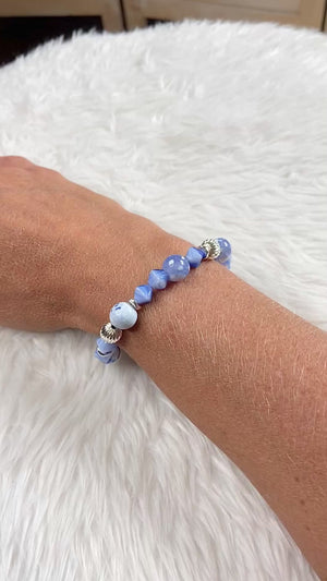 Blue Mirage Agate Bracelet