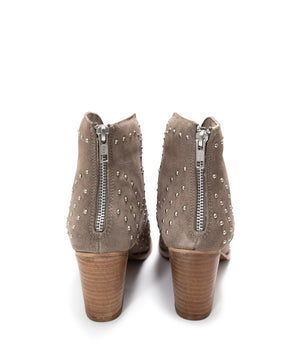Twilight Studded Heeled Ankle Boot-Taupe