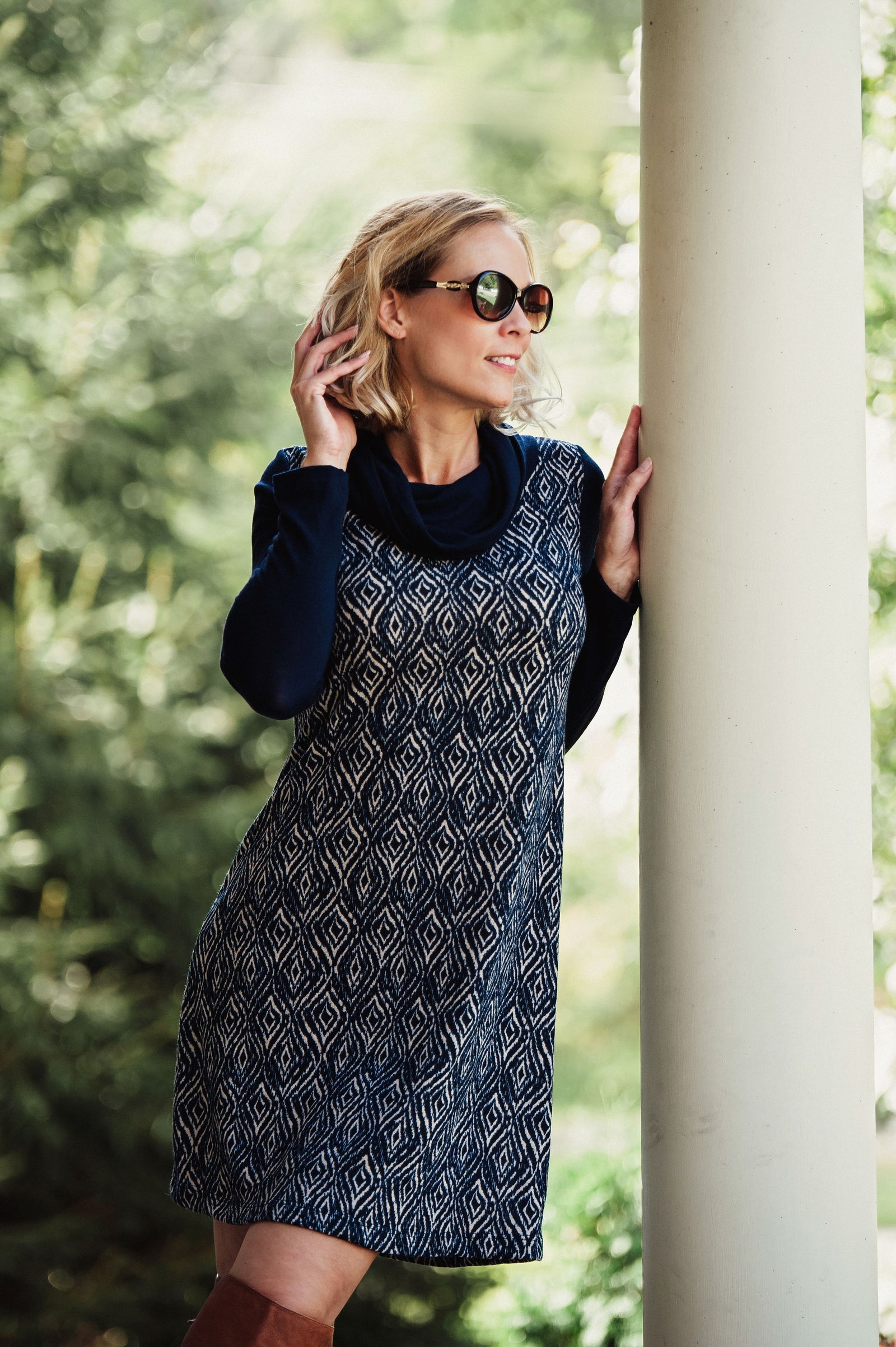 Take Charge Cowl Dress  - The Peach Mimosa 