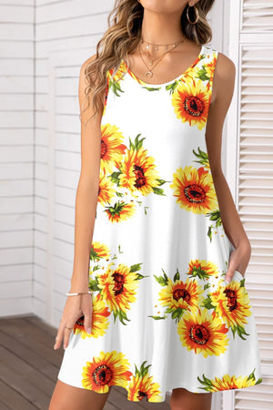 Summer Blooms Sleeveless Dress