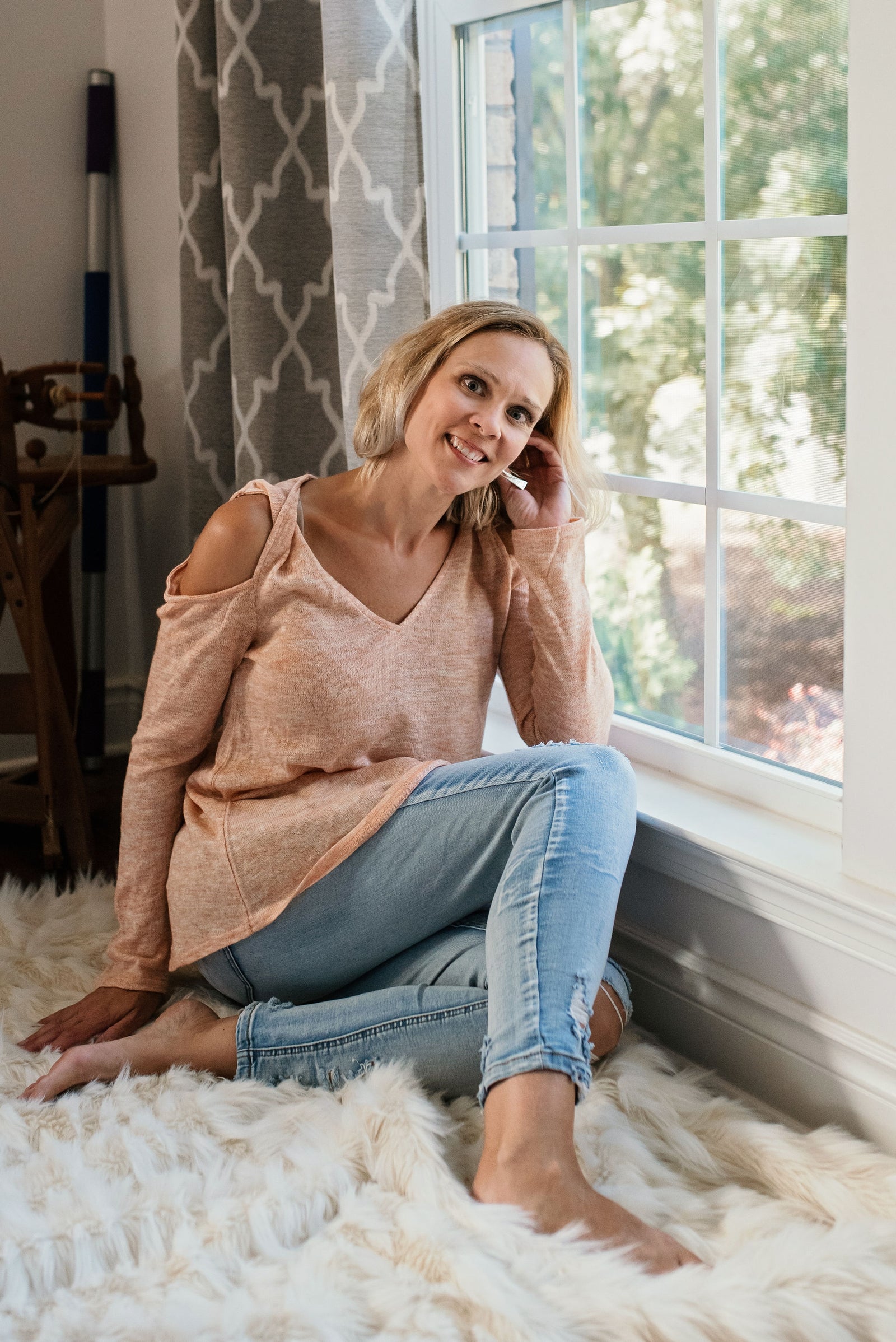 Dreamy Whisper Sweater  - The Peach Mimosa 