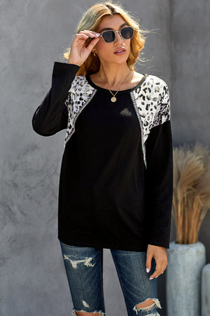 Know You Best Leopard Snakeskin Print Top