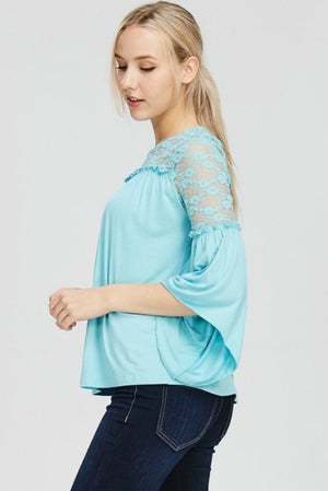 Mirabelle Lace Top  - The Peach Mimosa 